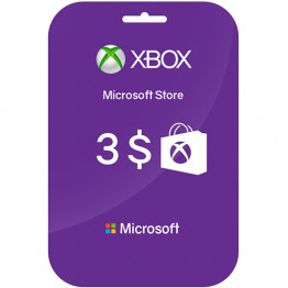 Microsoft XBOX 3 $ Gift Card US دیجیتالی 